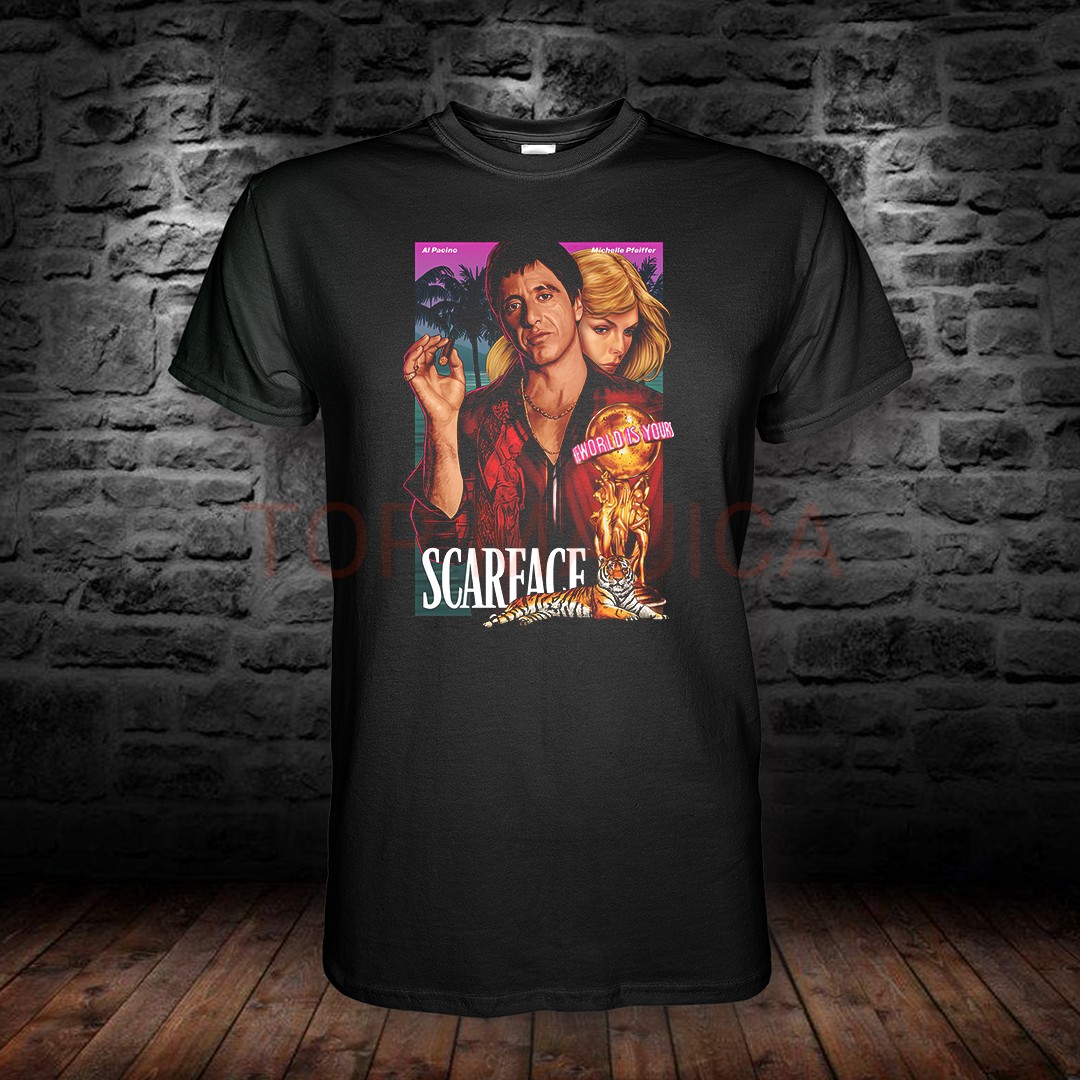 scarface crna Scarface Al Pacino - Majica crna scarface crna