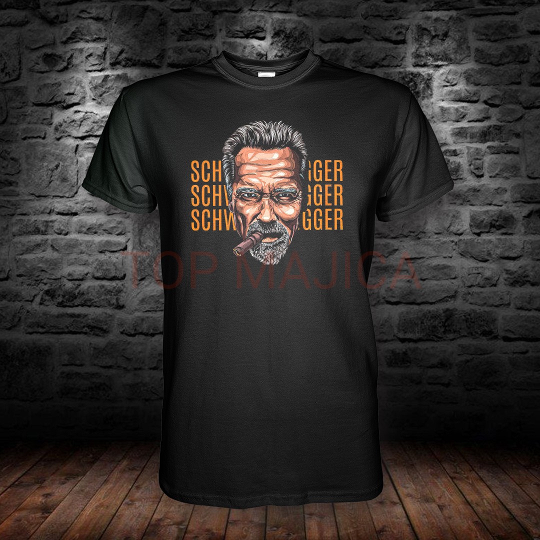 schwarzenegger - svarceneger majica Schwarzenegger - Arnold Svarceneger - Majica crna schwarzenegger svarceneger majica