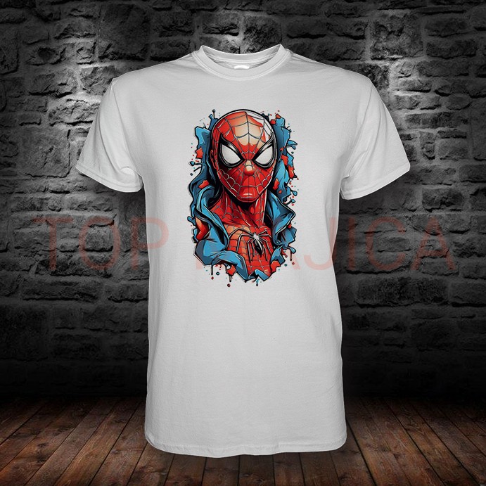 Spiderman - Majica top bela spiderman nobo bela