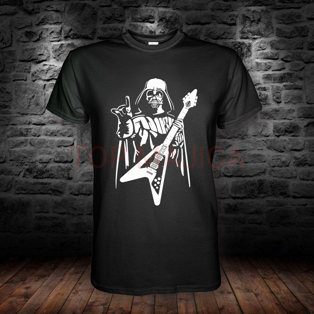 star wars guitar Star Wars - Darth Vader sa gitarom - Majica crna star wars guitar