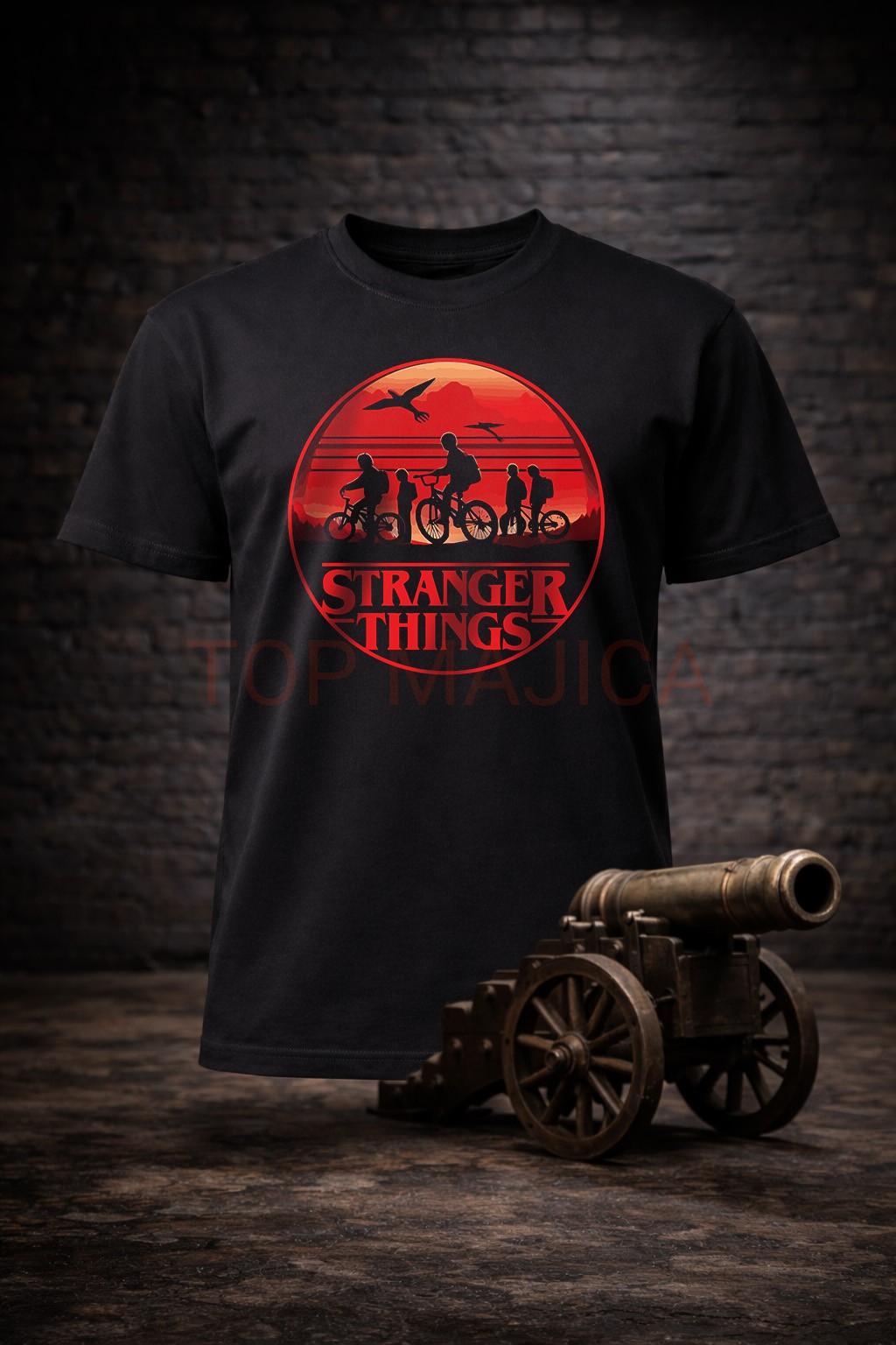 stranger thing ring majica Stranger Things - Majica crna u svim velicinama stranger thing ring majica