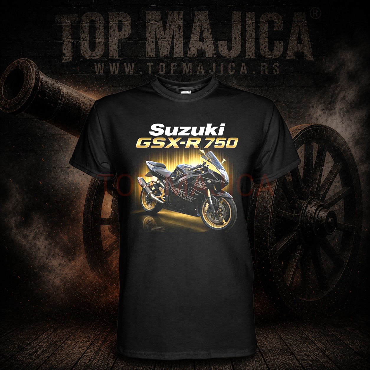 suzuki GSX R750 Suzuki GSX R750 - Majica crna suzuki GSX R750