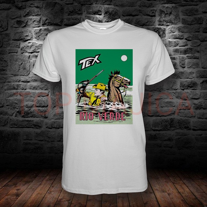 TEX rio verde - Majica bela tex rio verde bela