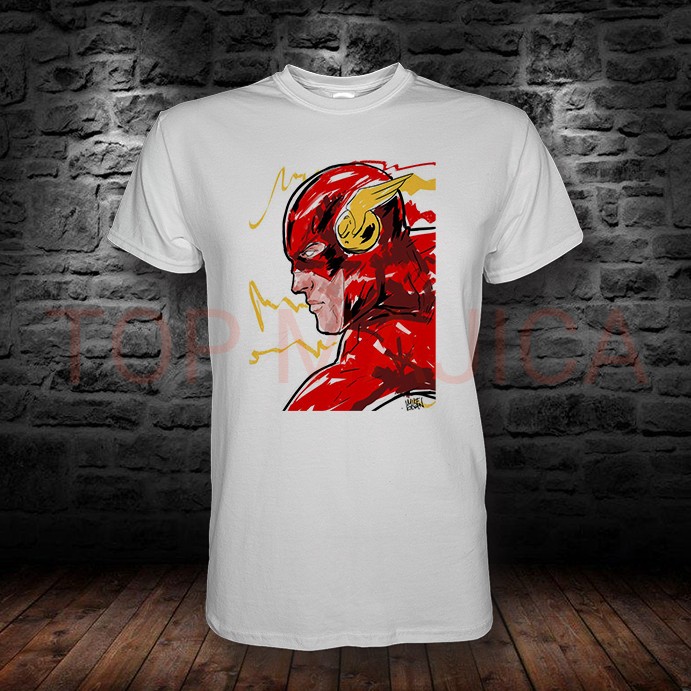 Flash - Majica bela the flash art