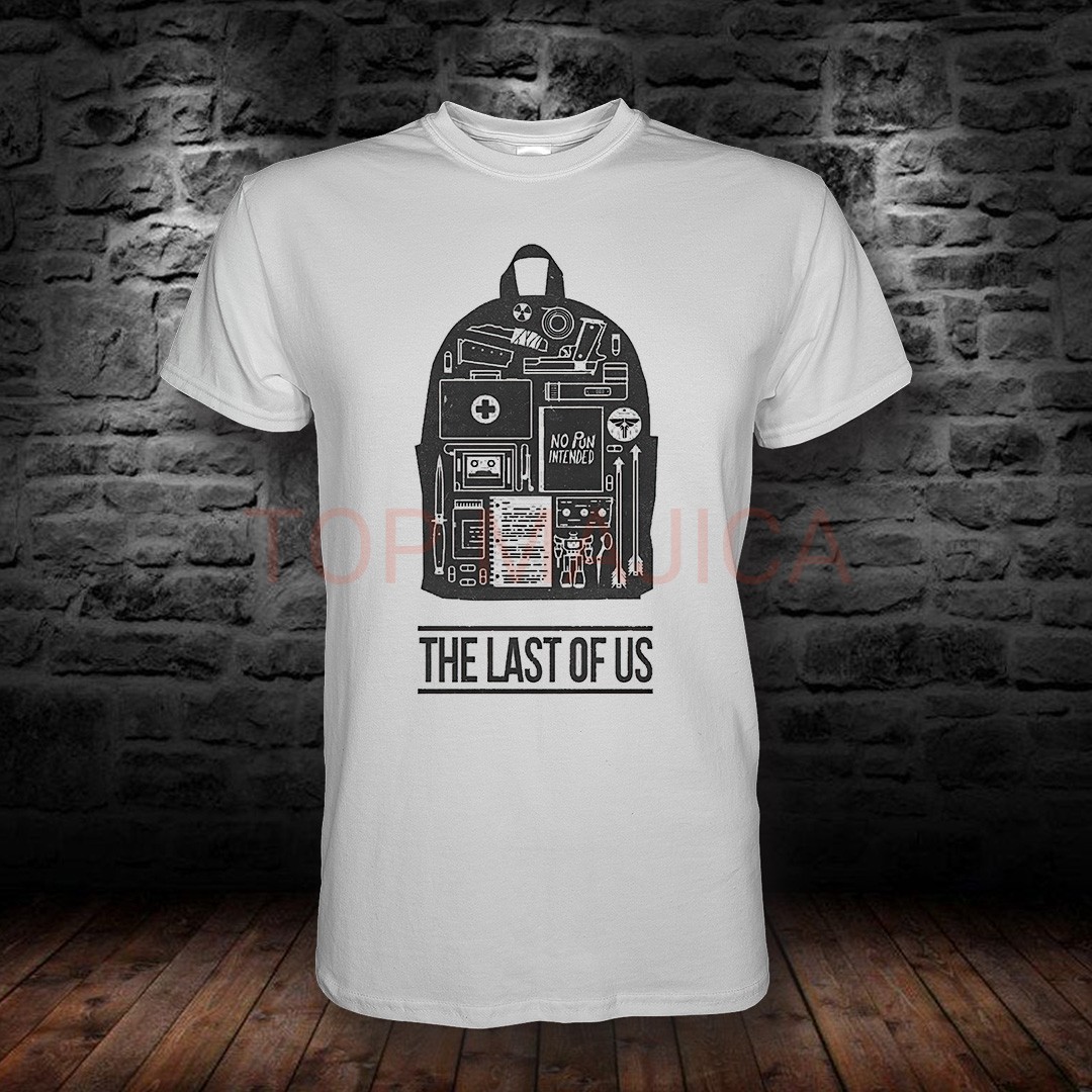 the last of us retro The last of us retro art - Majica bela the last of us retro