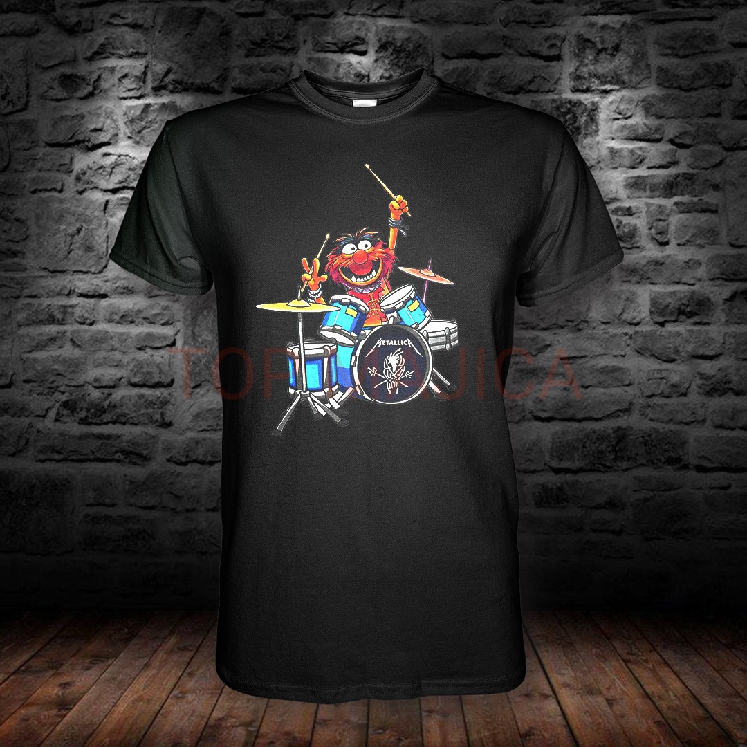 the muppets animal crna top Muppet Show - Mapet Sou Animal za bubnjevima - Majica crna the muppets animal crna top