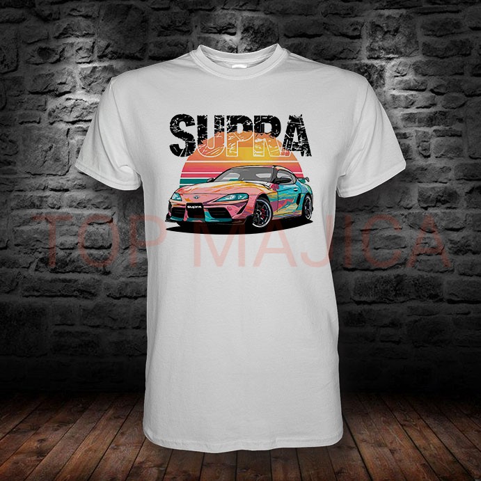 Toyota Supra art - Majica bela toyota supra art