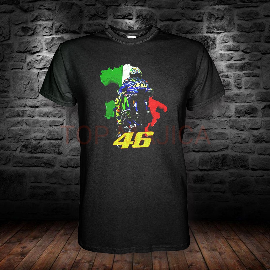 valentino rossi italy crna Valentino Rossi 46 Italija - Majica crna valentino rossi italy crna