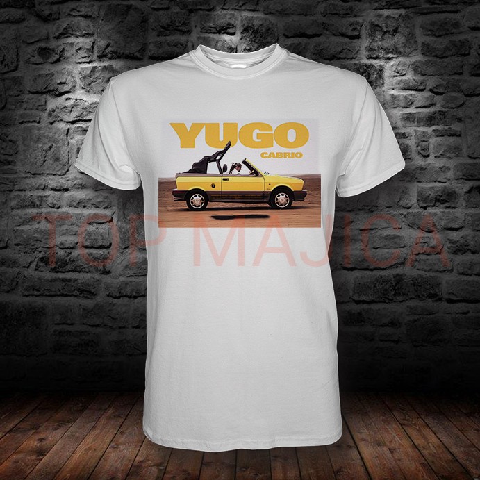 yugo cabrio bela Yugo Cabrio Yellow - Majica bela yugo cabrio bela