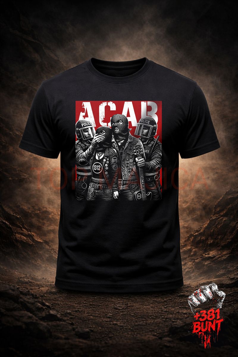 ACAB 1312 Police majica crna ACAB new majica bunt