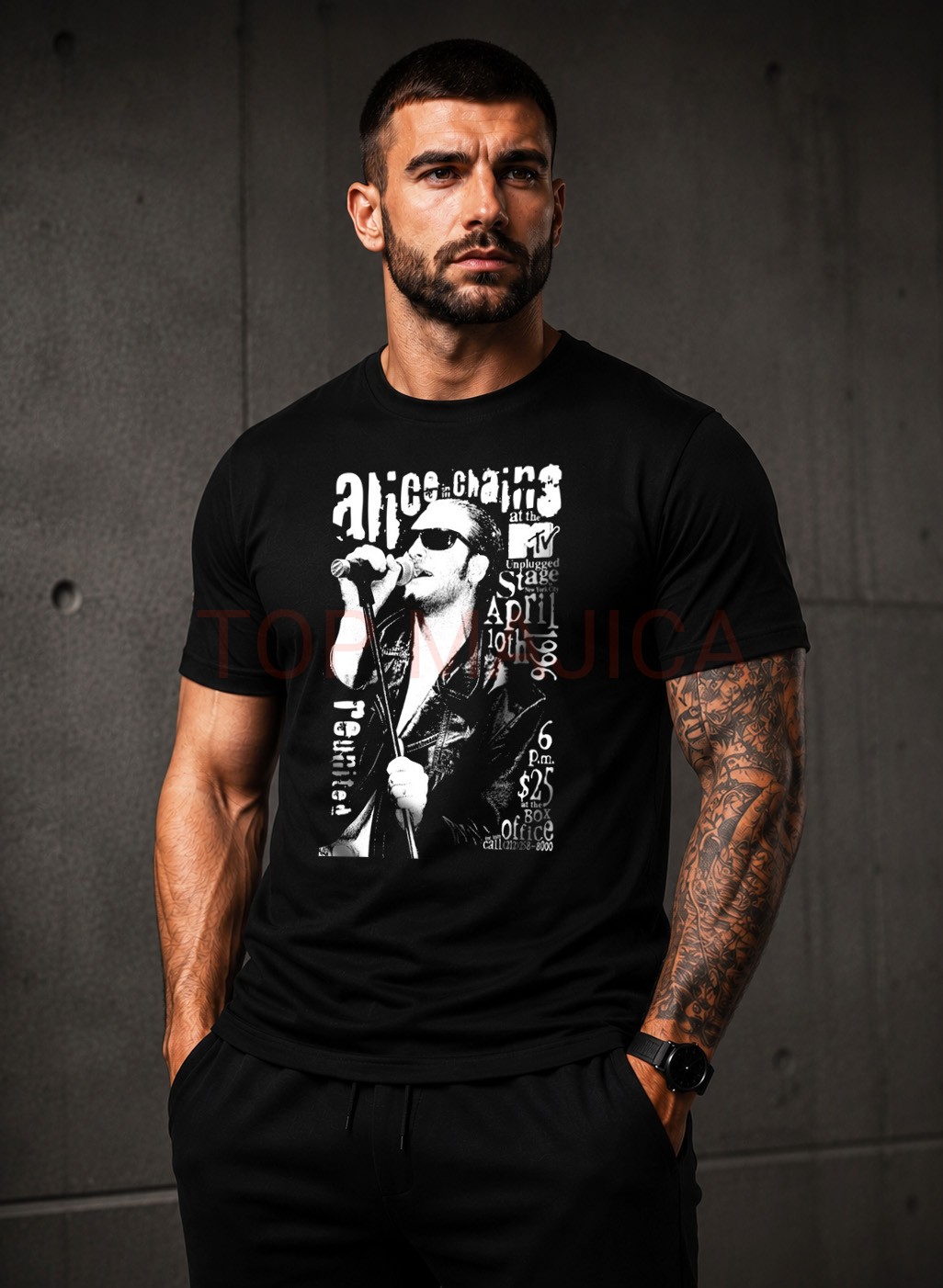 Alice in chains retro majica crrna Alice in chains retro majica Alice in chains retro majica crrna