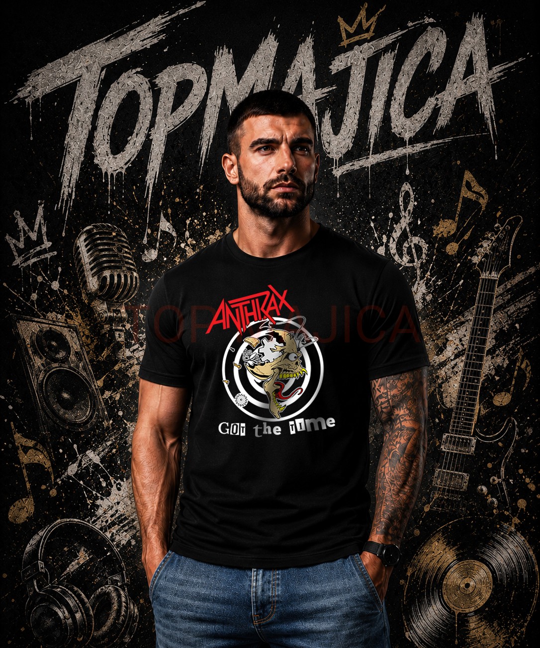 Anthrax got the time majica crna Anthrax got the time majica crna Anthrax got the time majica crna