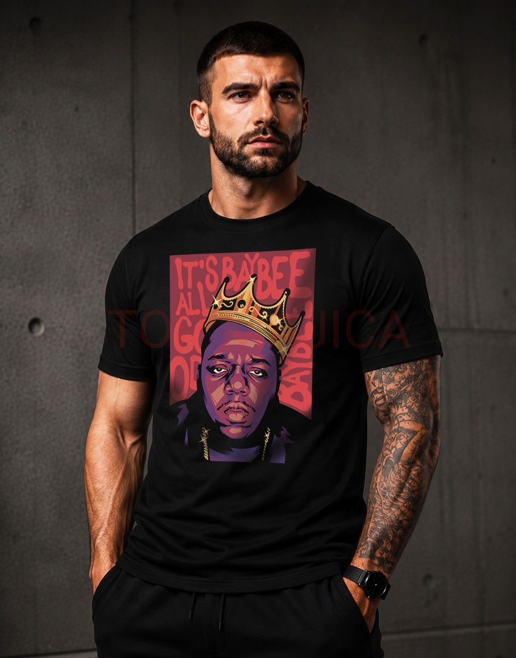 BIG Notorious top majica crna BIG Notorious top majica crna BIG Notorious top majica crna