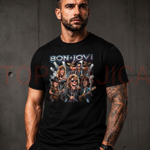 Bon Jovi top art majica crna
