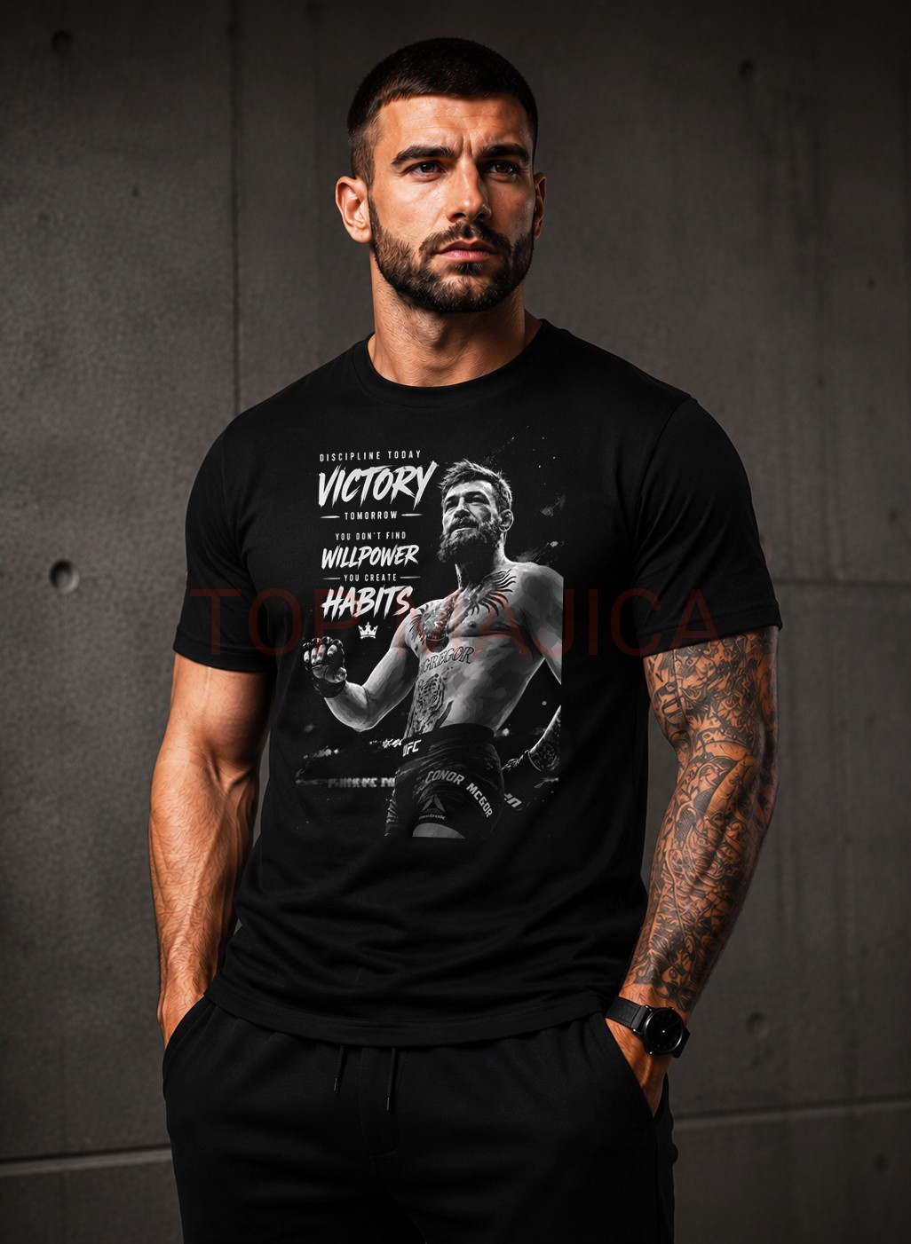 Conor McGregor victory UFC majica crna Conor McGregor victory UFC majica crna Conor McGregor victory UFC majica crna