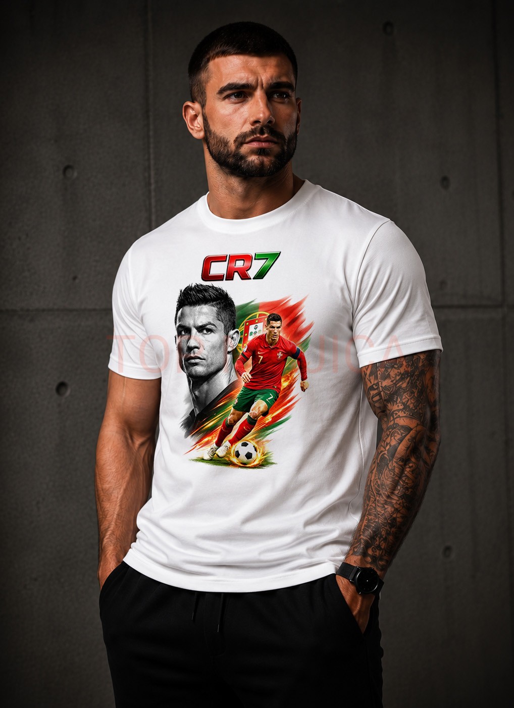 Cristiano Ronaldo CR7 top majica bela Cristiano Ronaldo CR7 - Majica top bela Cristiano Ronaldo CR7 top majica bela