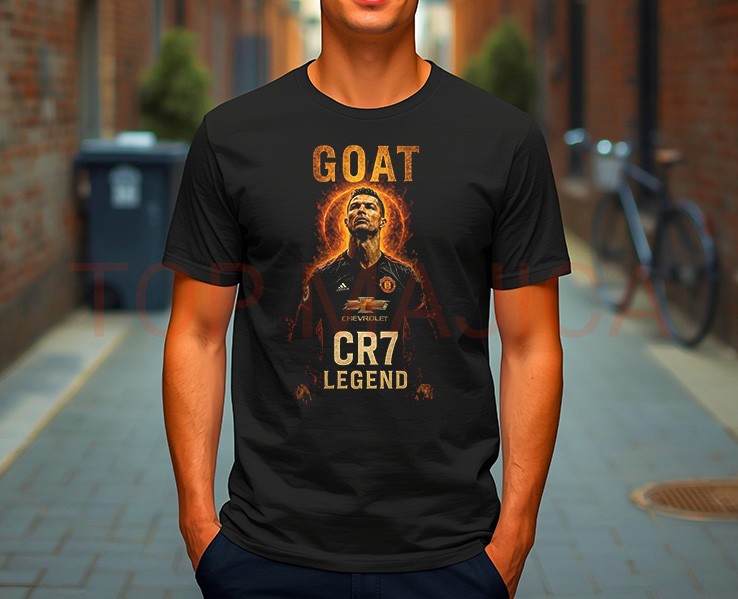 Cristiano Ronaldo GOAT - Majica crna