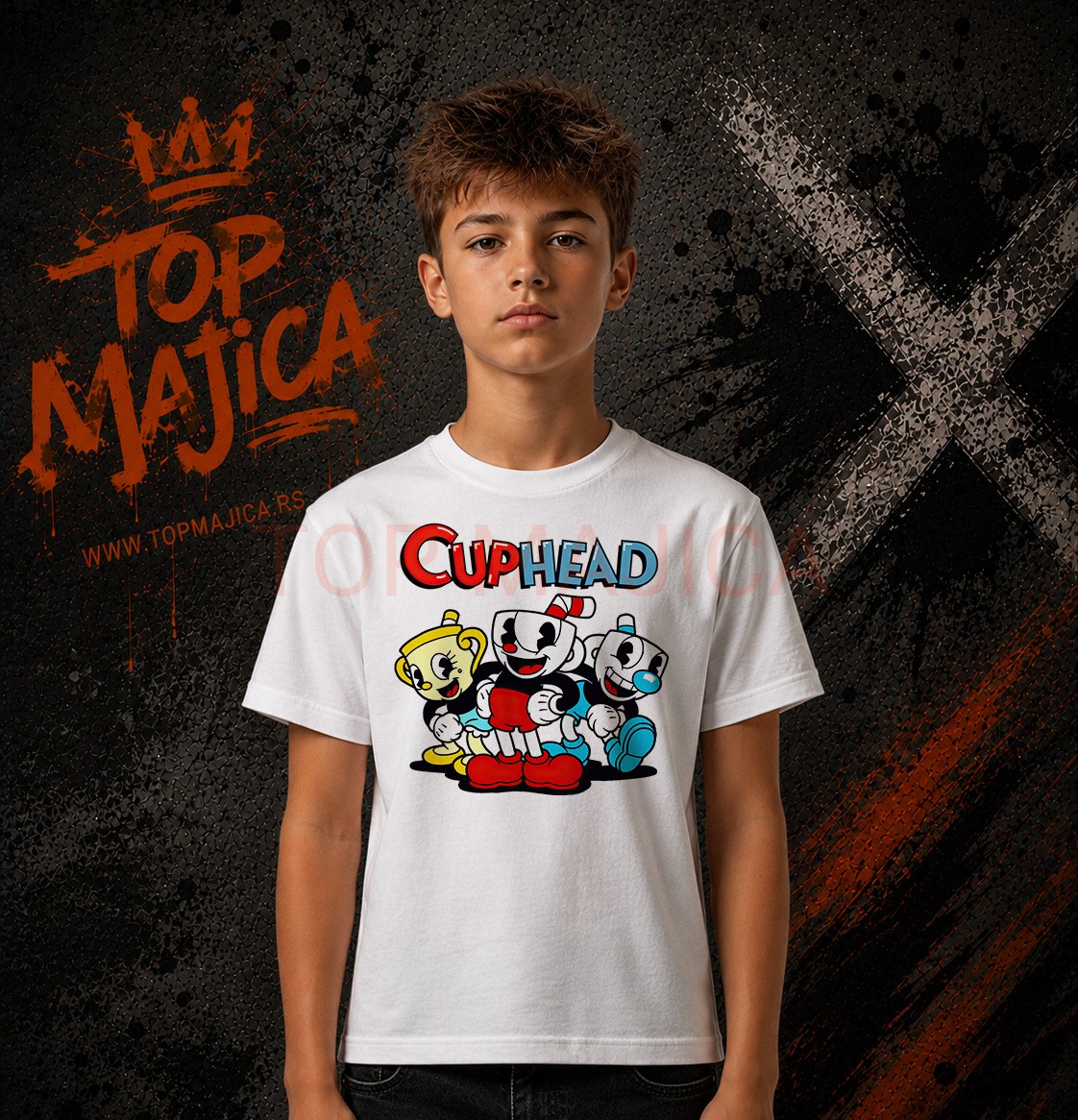 Cuphead trio majica Cuphead trio majica
