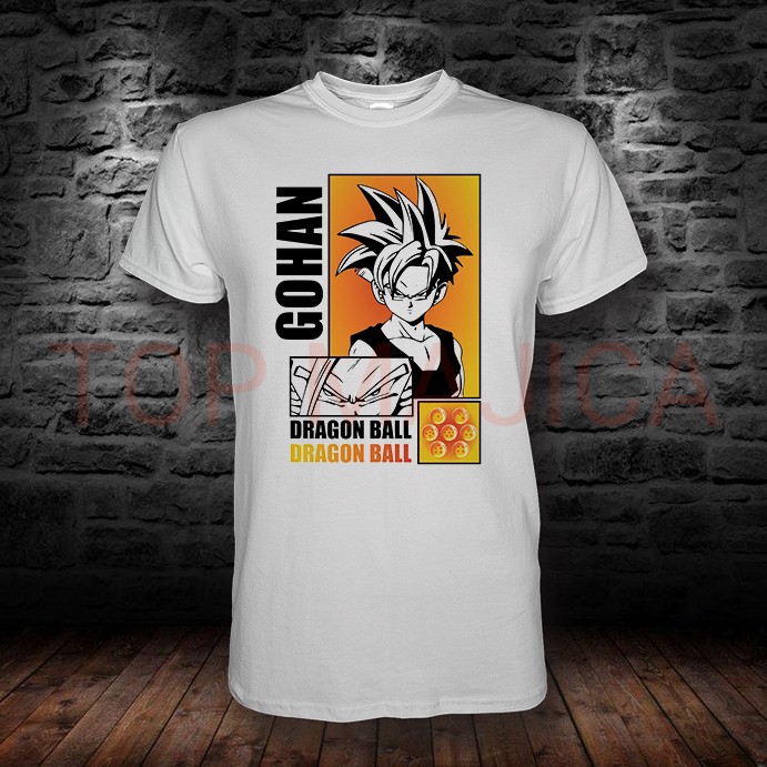 Gohan Dragon Ball – Narandžasti manga panel sa zmajevim kuglama DRAGON BALL GOHAN BELA