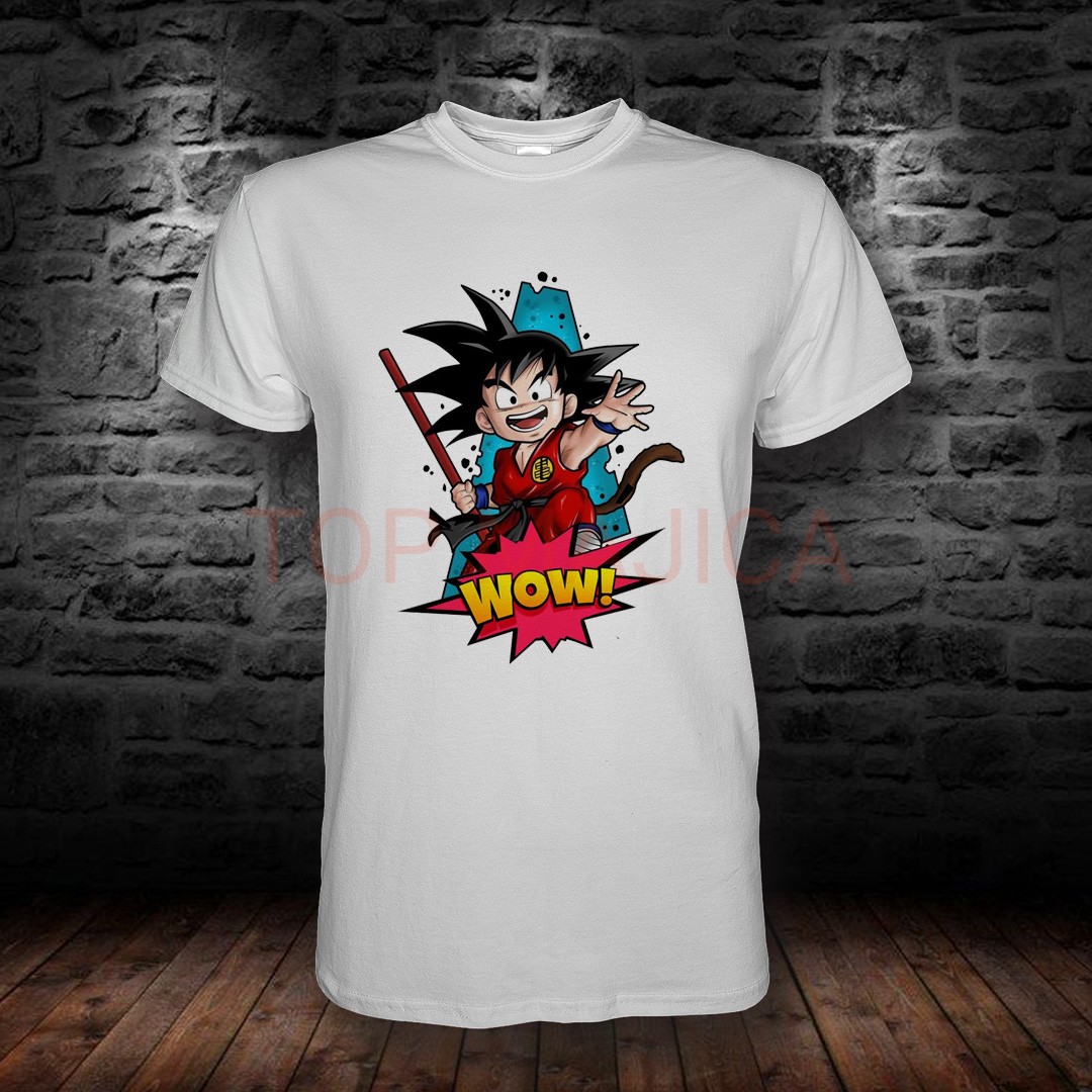 Goku wow majica bela GOKU WOW MAJICA
