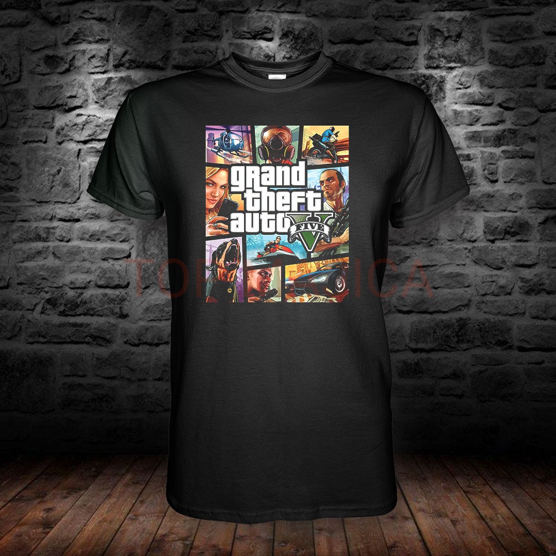 GTA V majica crna GTAV m majjica