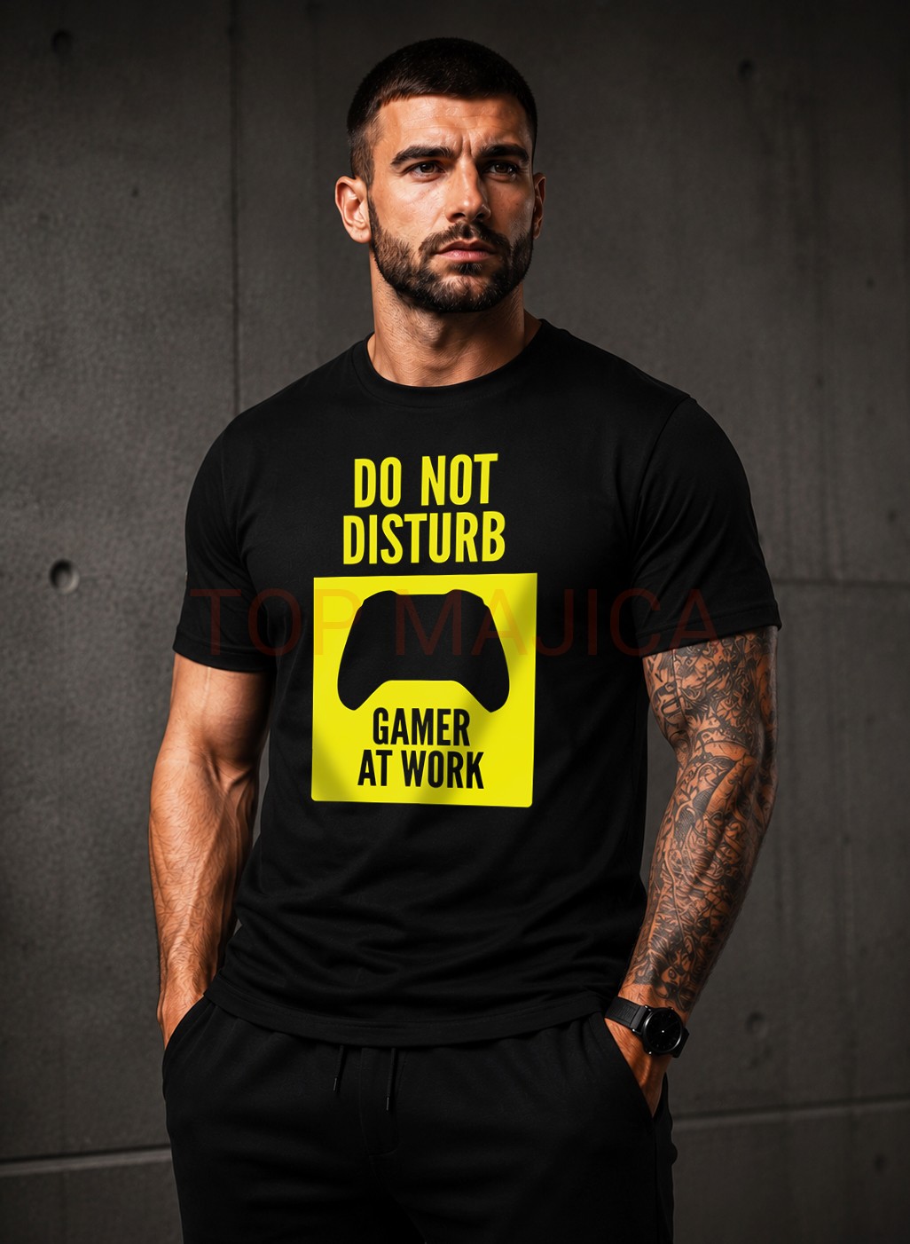 Gamer at work majica crna Gamer on work majica