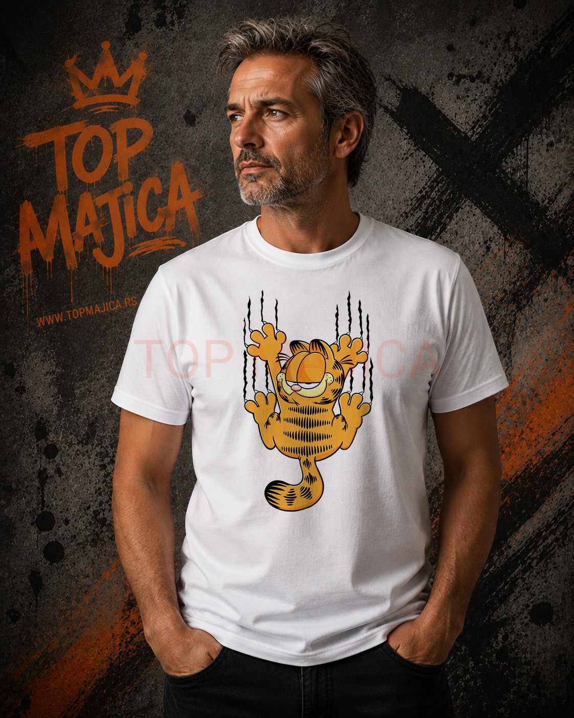 Garfild greb greb majica Garfild top majica