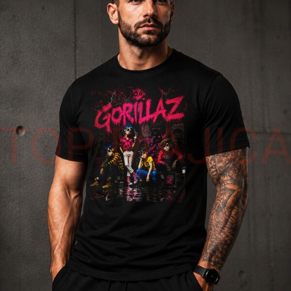 Gorillaz new majica crna