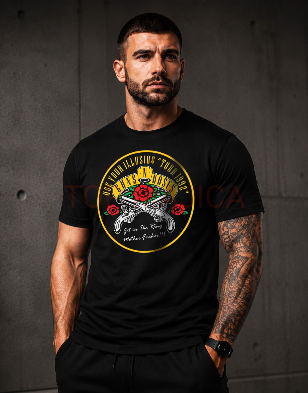 Guns N Roses Use your illusion tour 1992 majica Guns N Roses Use your illusion tour 1992 majica Guns N Roses Use your illusion tour 1992 majica