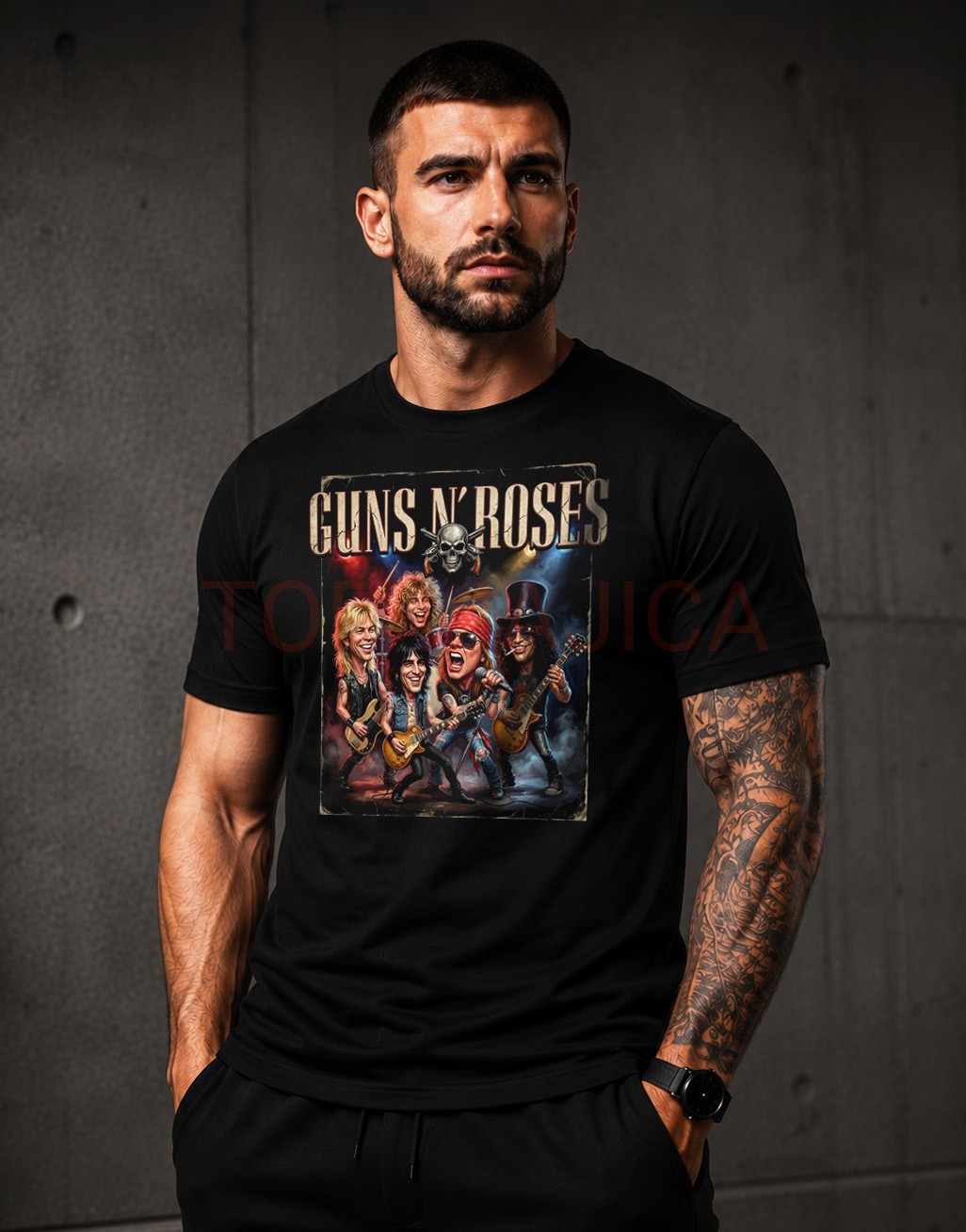 Guns N Roses art top majica crna sve velicine Guns N Roses art top majica crna sve velicine