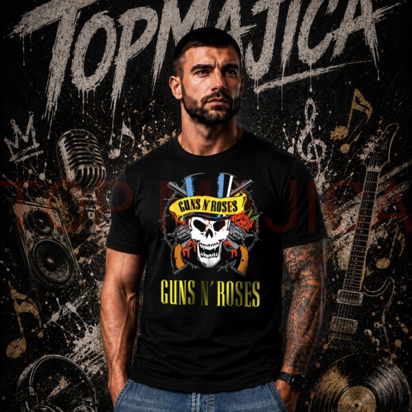 Guns N Roses top crna majica