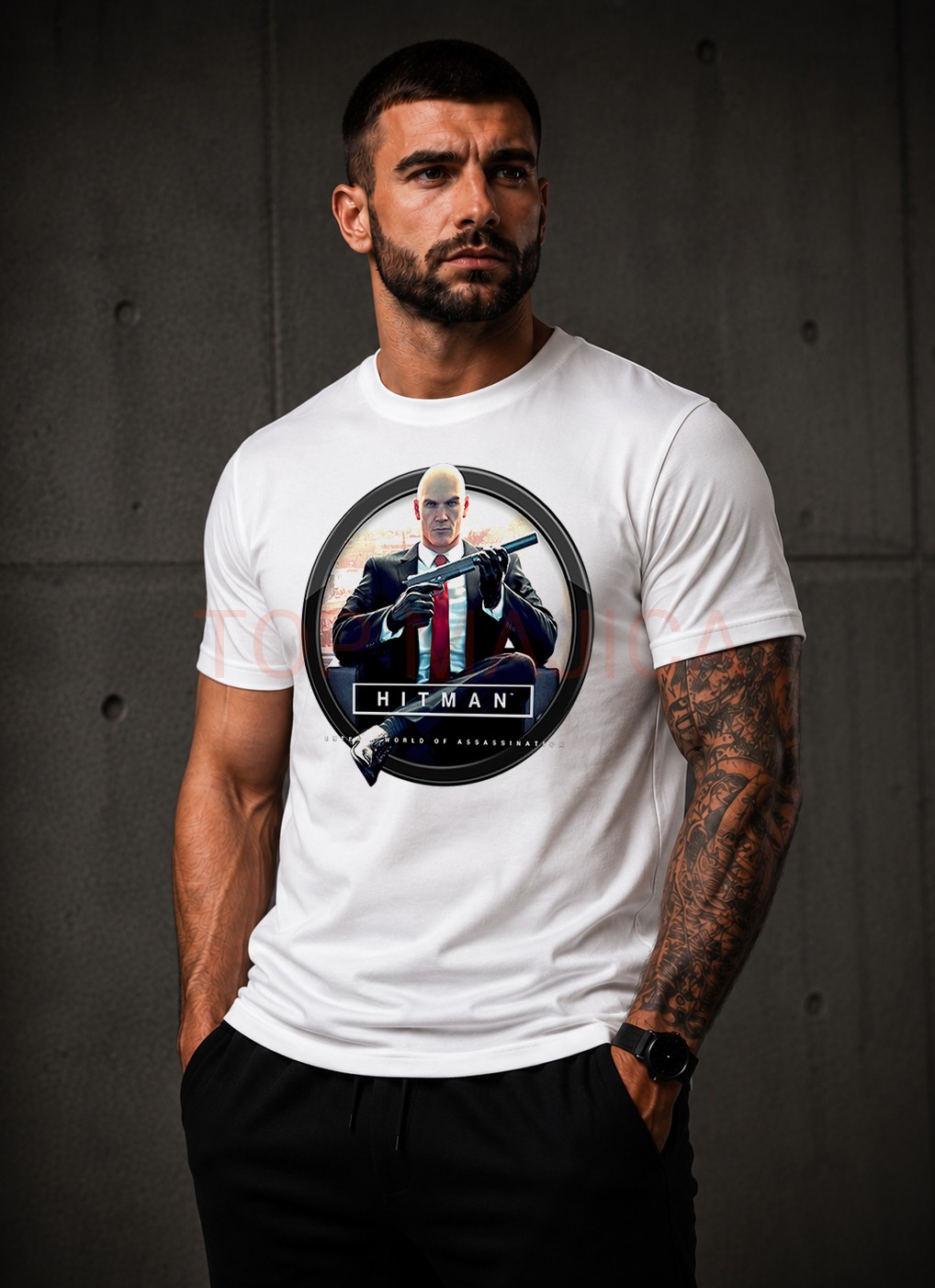 Hitman majica bela Hitman majica bela