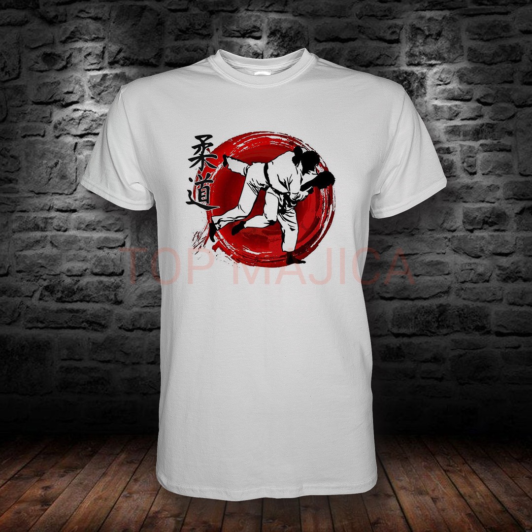 Judo - Dzudo bela majica JUDO DZUDO TOP BELA