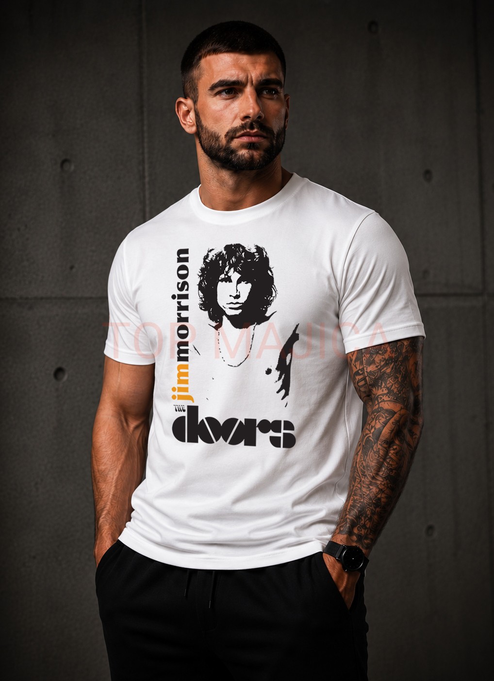 The Doors Jim Morrison top majica bela (Копирај) Jim Morrison the doors top majica bela