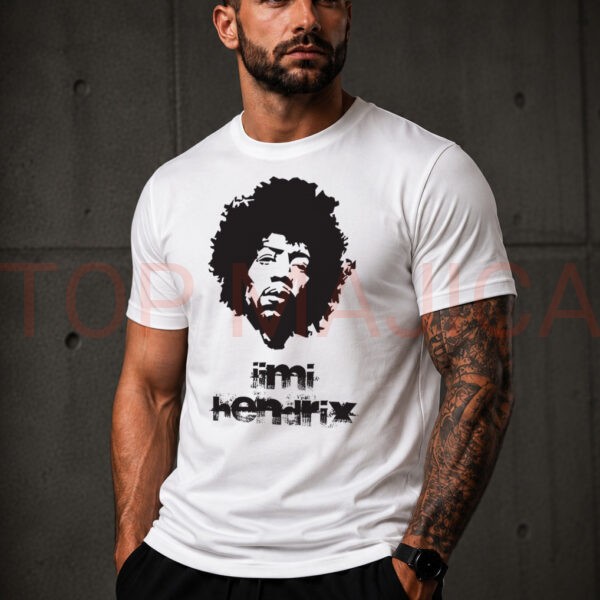 Jimi Hendrix retro majica bela
