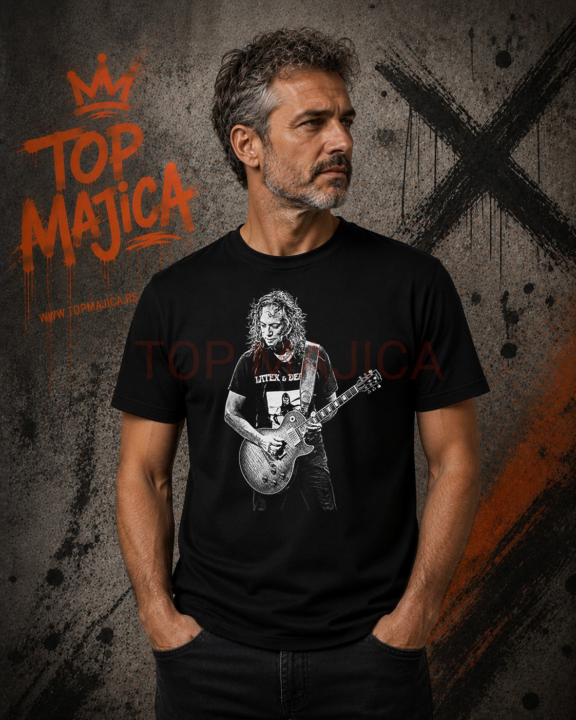 Metallica Kirk Hammett - Majica crna KIRK Hammett Metallica majica crna