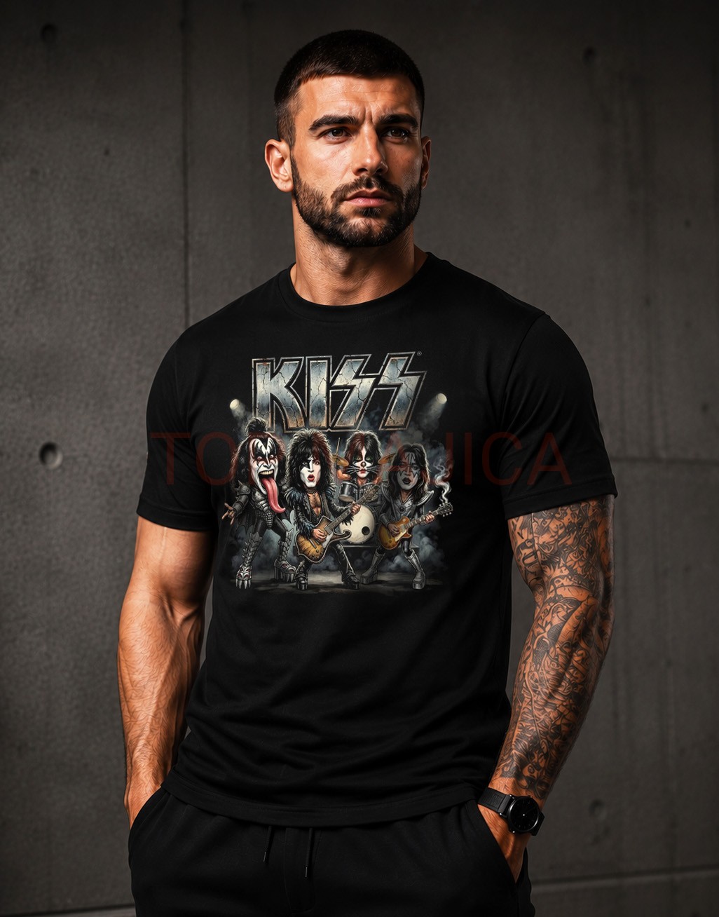 KISS art top majica crna KISS art top majica crna KISS art top majica crna