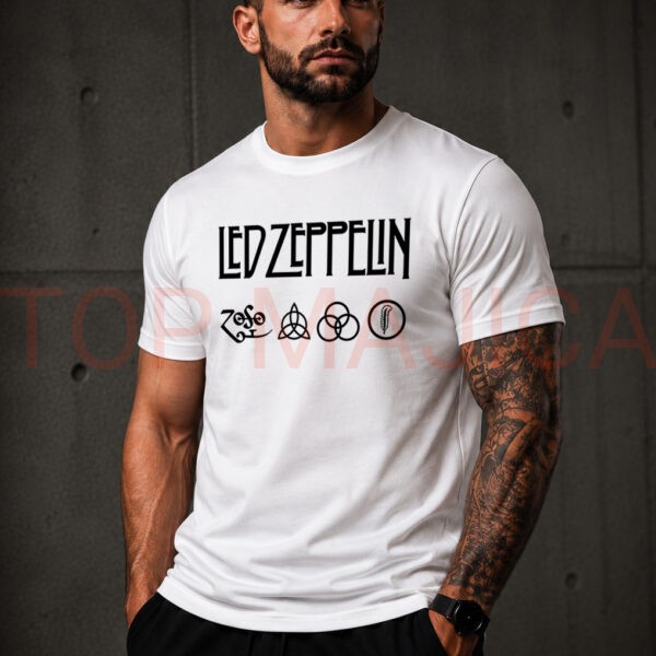 Led Zeppelin classic white majica