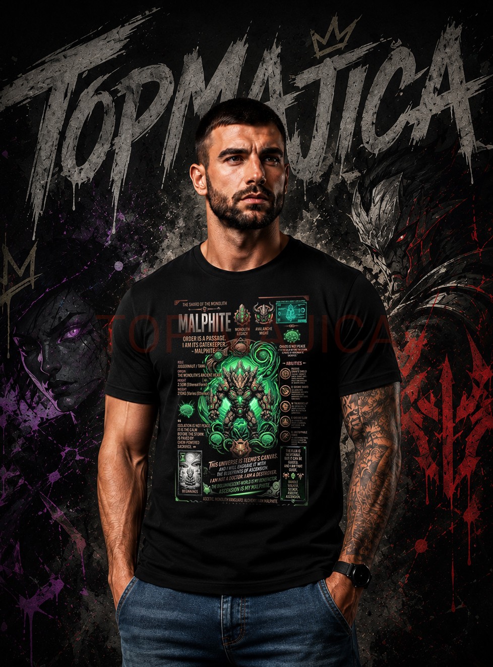 Malphite League of Legends - Majica Malphite LoL majica