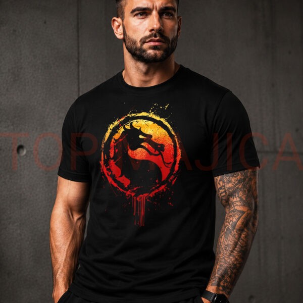Mortal Kombat top majica crna