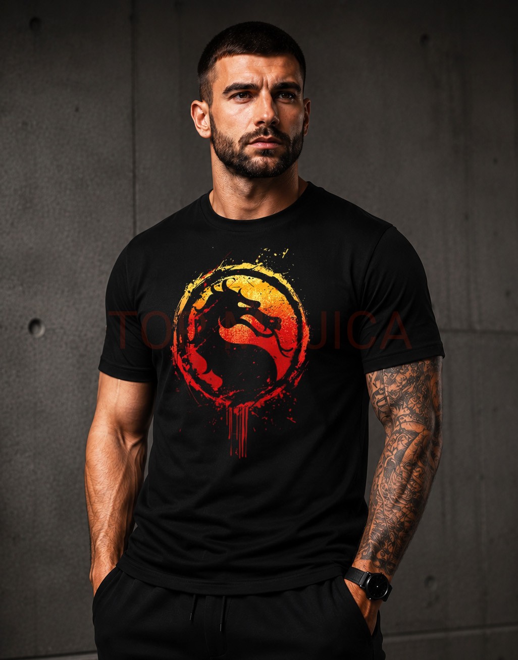 Mortal Kombat top majica crna Mortal Kombat top majica crna