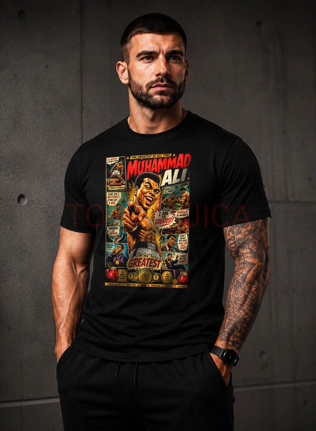 Muhamed Ali the greatest art majica Muhamed Ali the greatest art majica