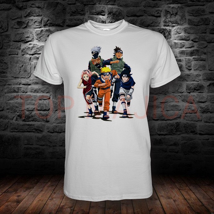 Naruto Team 7 – Retro trka sa Kakashijem i Irukom majica NARUTO CHARACTERS