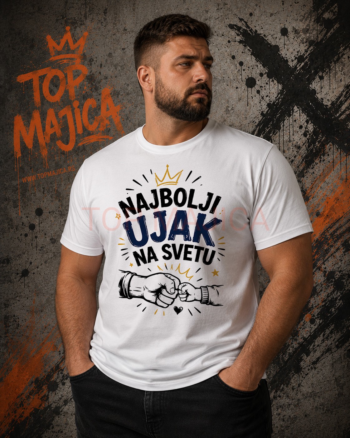 Najbolji ujak majica bela Najbolji ujak majica Najbolji ujak majica bela
