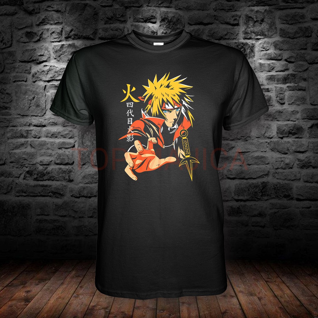 Naruto - Yogen no Ko Minato majica Minato Namikaze Naruto – Četvrti Hokage i Hiraishin kunai majica Naruto Yogen no Ko Minato majica