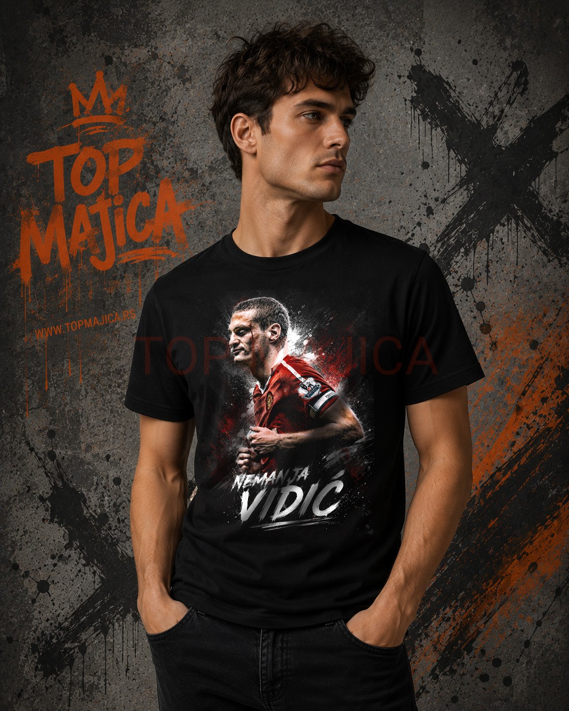 Nemanja vidic majica crna Nemanja Vidic majica crna Nemanja vidic majica crna