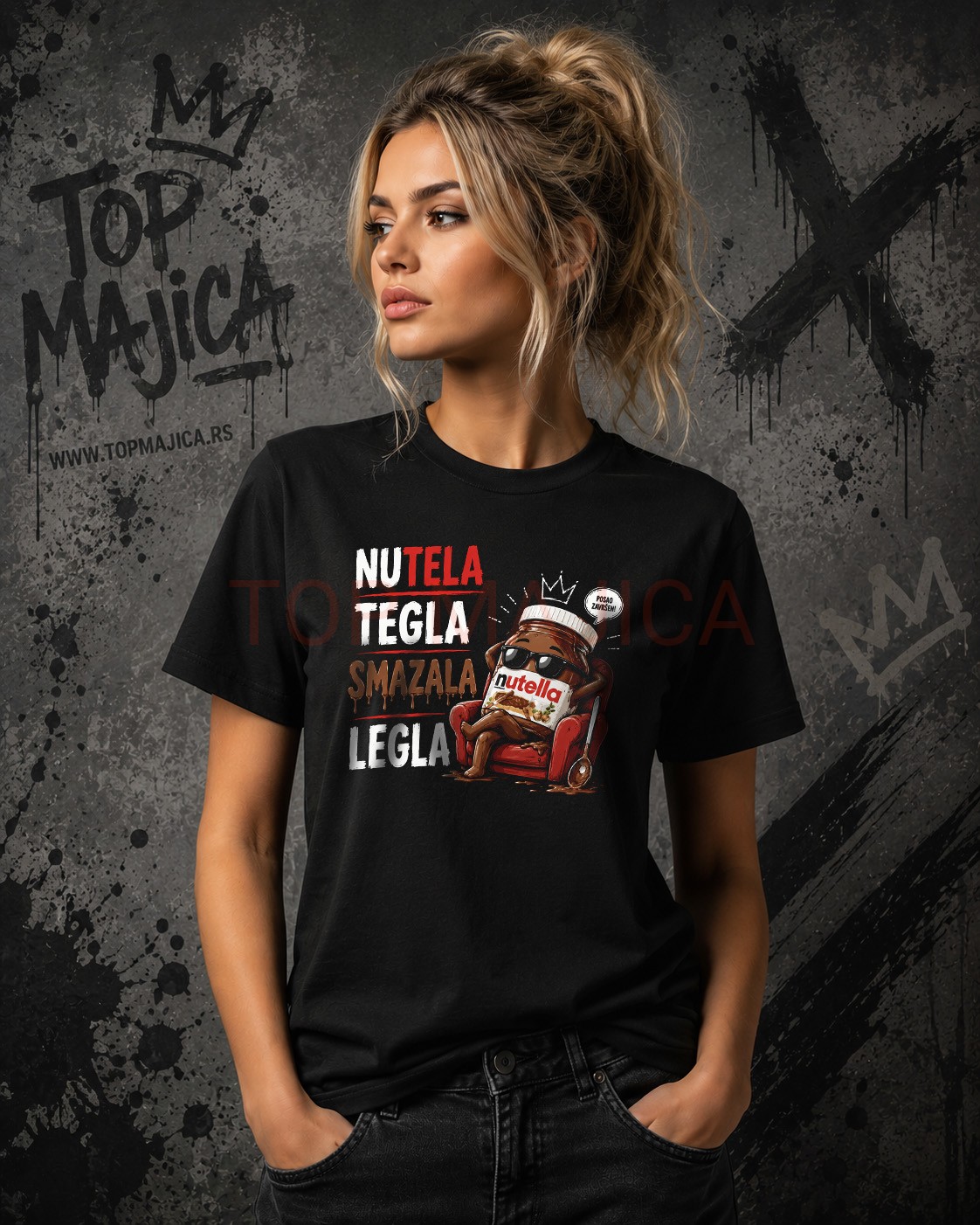Nutela tegla smazala legla majica Nutela Tegla Smazala Legla - Majica Nutela tegla smazala legla majica