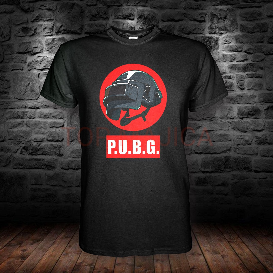 PUBG CRNA MAJICA PUBG red - Majica crna PUBG CRNA MAJICA