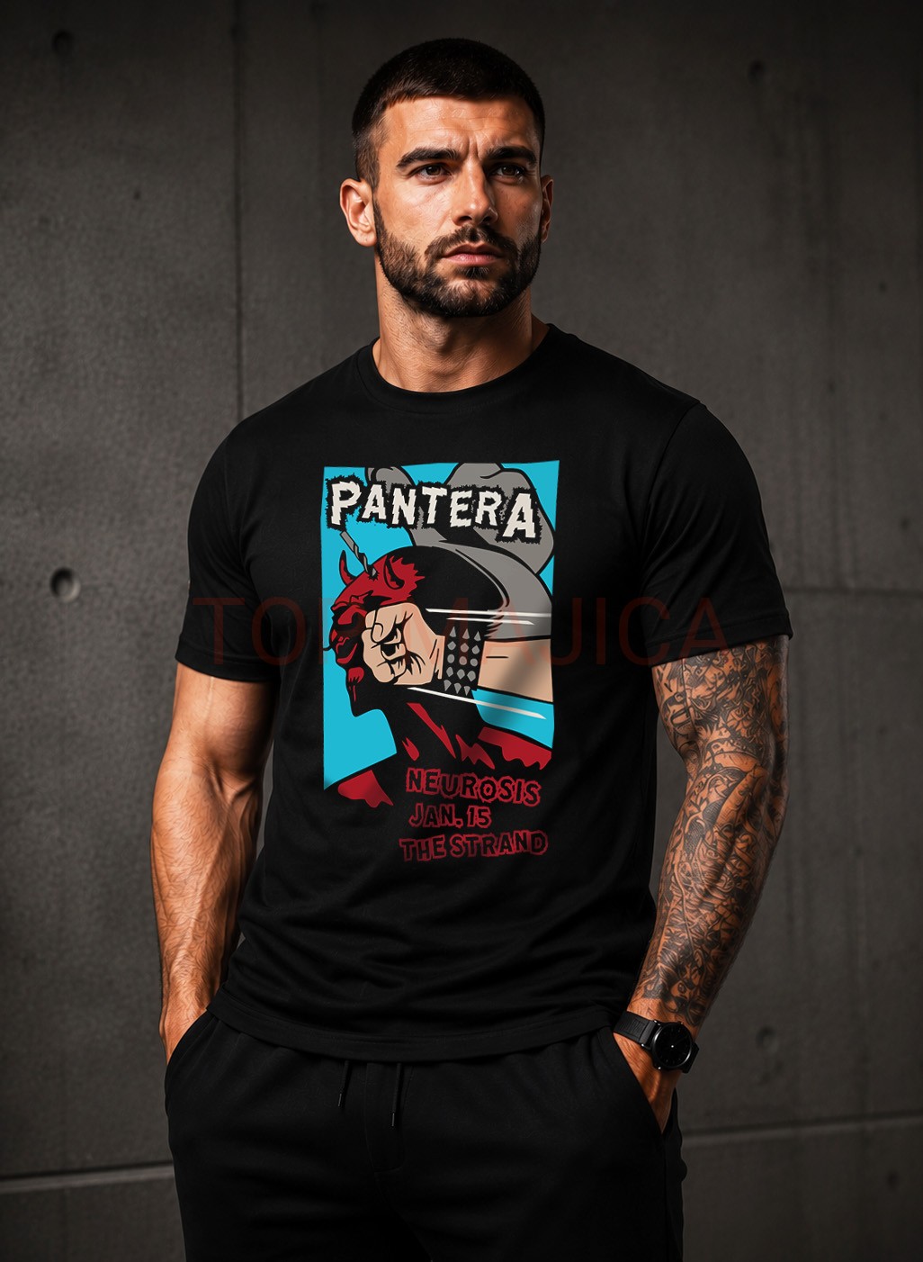Pantera Neurosis majica crna Pantera Neurosis majica