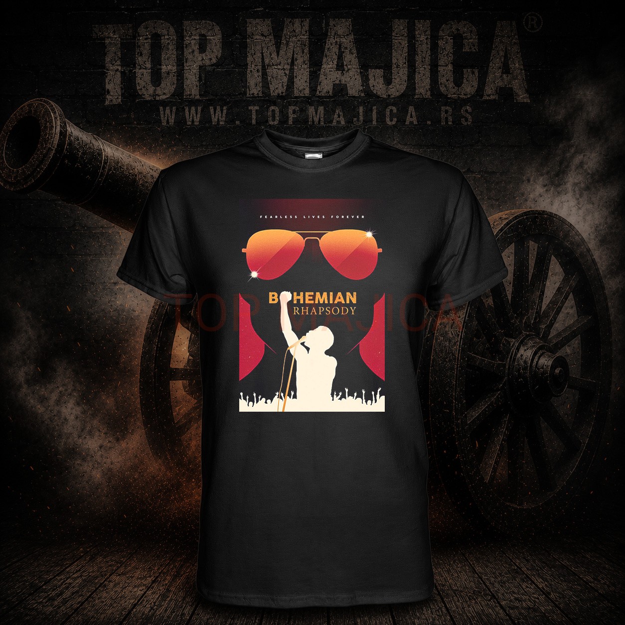 Queen Bohemian Rhapsody majica crna Queen bohemian rhapsody majica crna